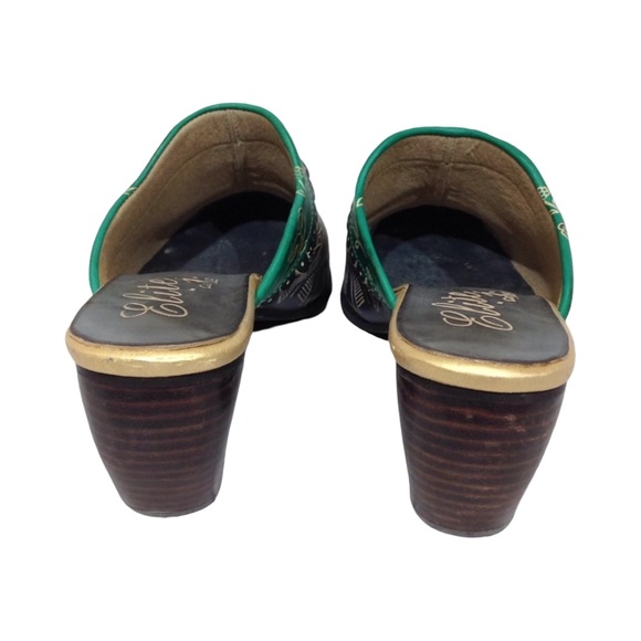 Elite By Corkys Scroll Mule Size 10 Leather Upper - Picture 5 of 8